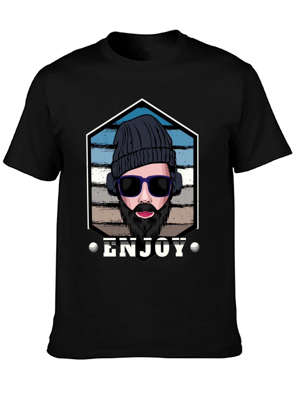 Enjoy Graphic Tee: Hipster Style