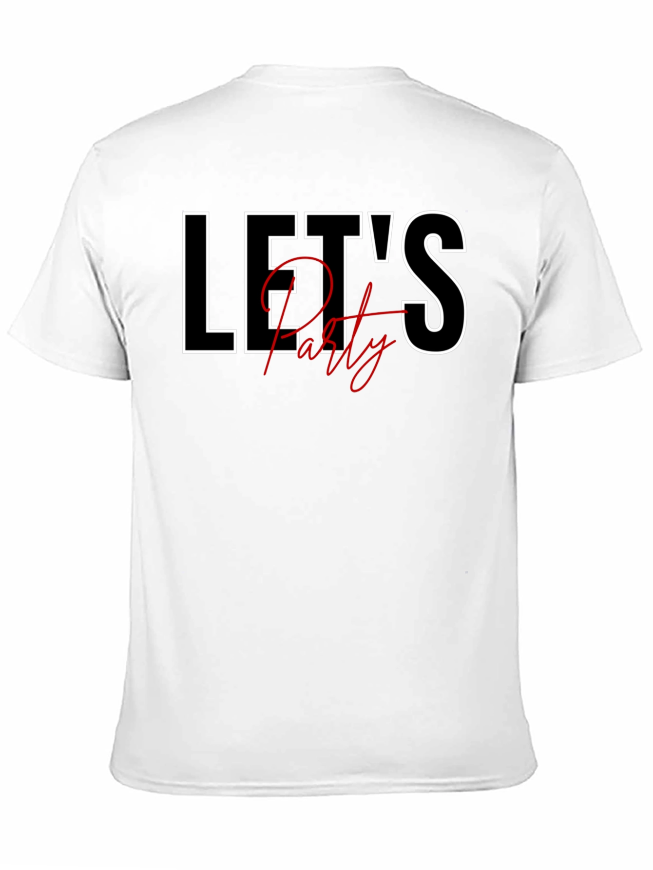 Lets Party Black Graphic Tee