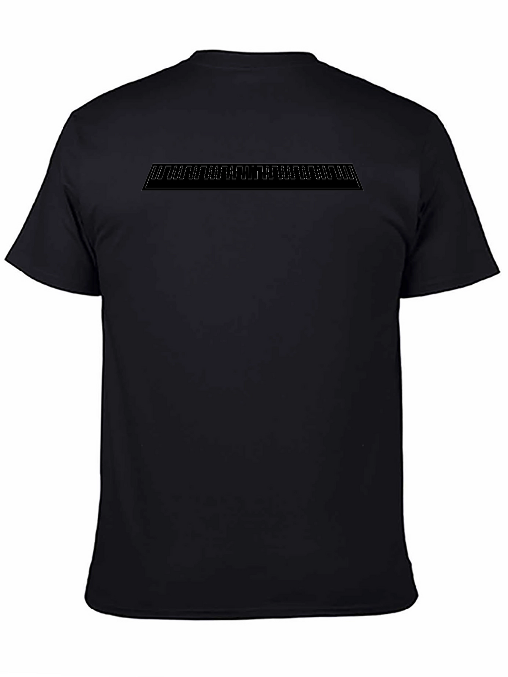 Minimalist Geometric Graphic Black T-Shirt