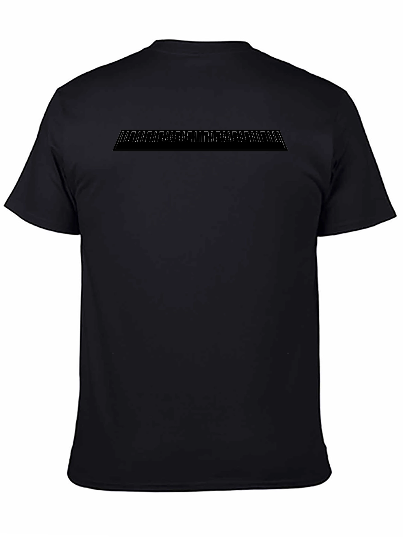 Minimalist Geometric Graphic Black T-Shirt