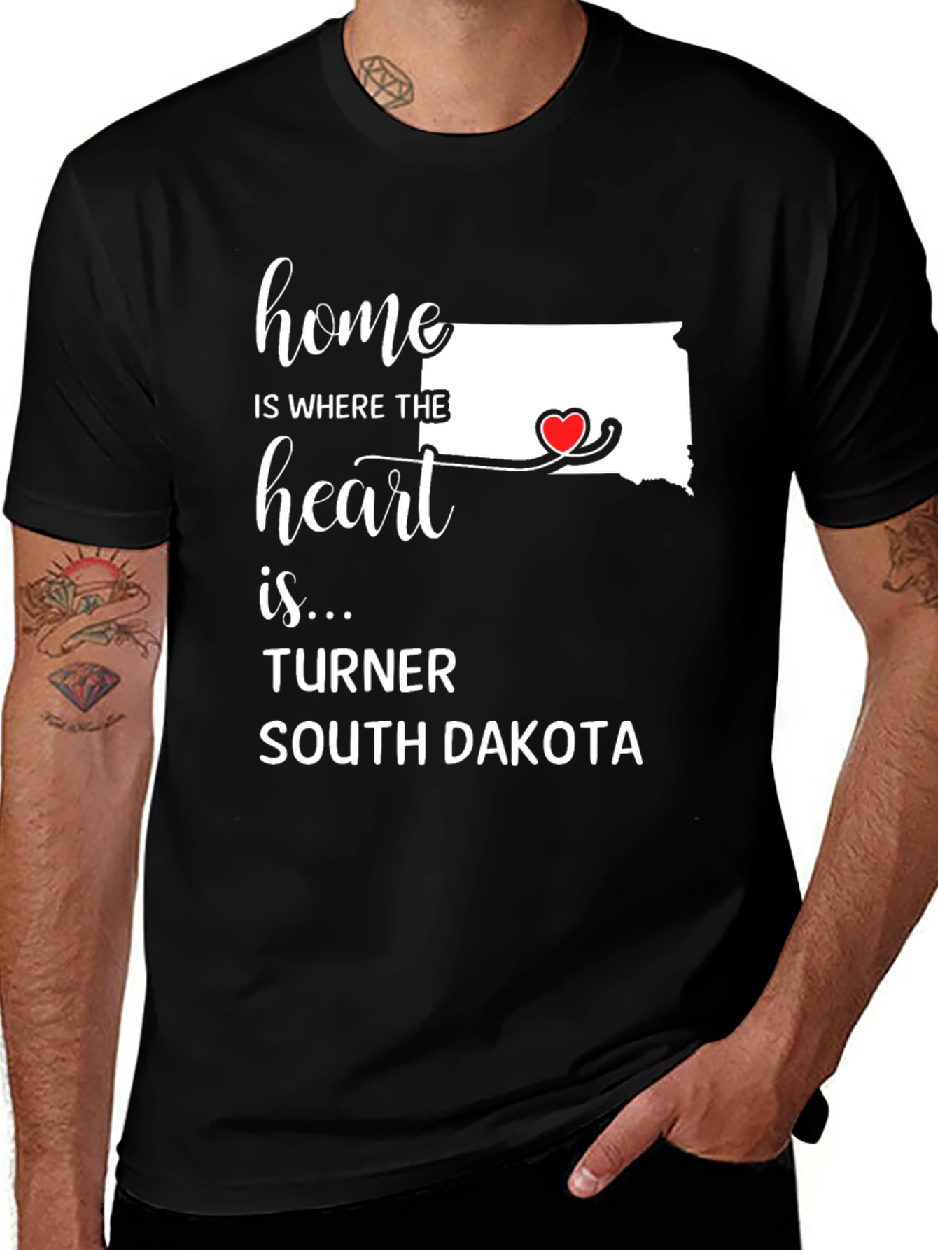 Home is Where the Heart Is - South Dakota T-Shirt