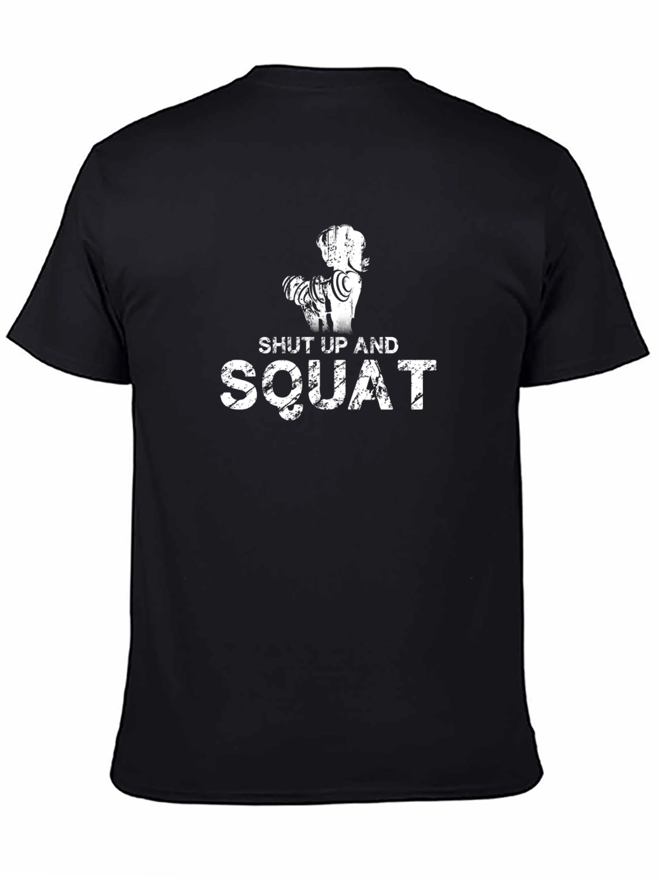 Shut Up And Squat Mens Black Graphic T-Shirt