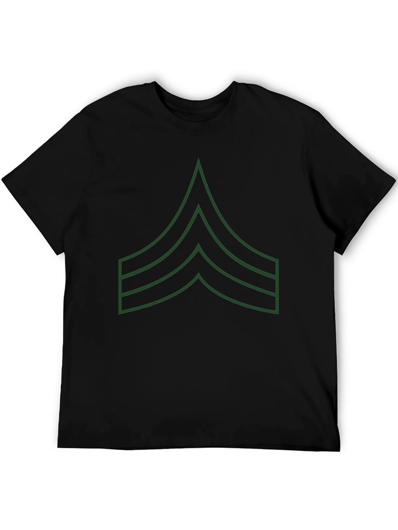 Military Stripes Graphic T-Shirt