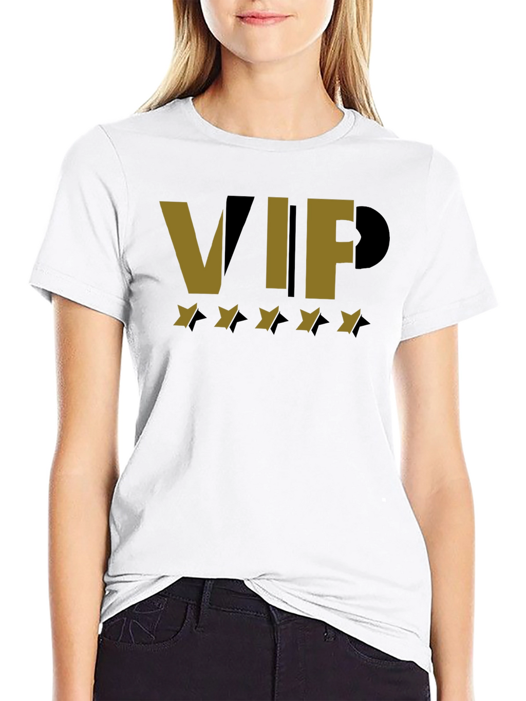 VIP Star Graphic Black T-Shirt