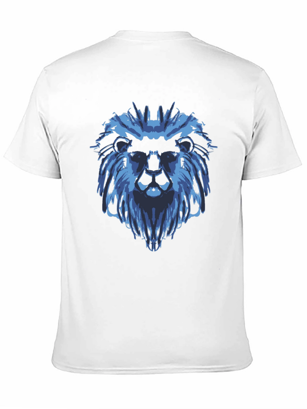 Blue Lion Graphic Black T-Shirt