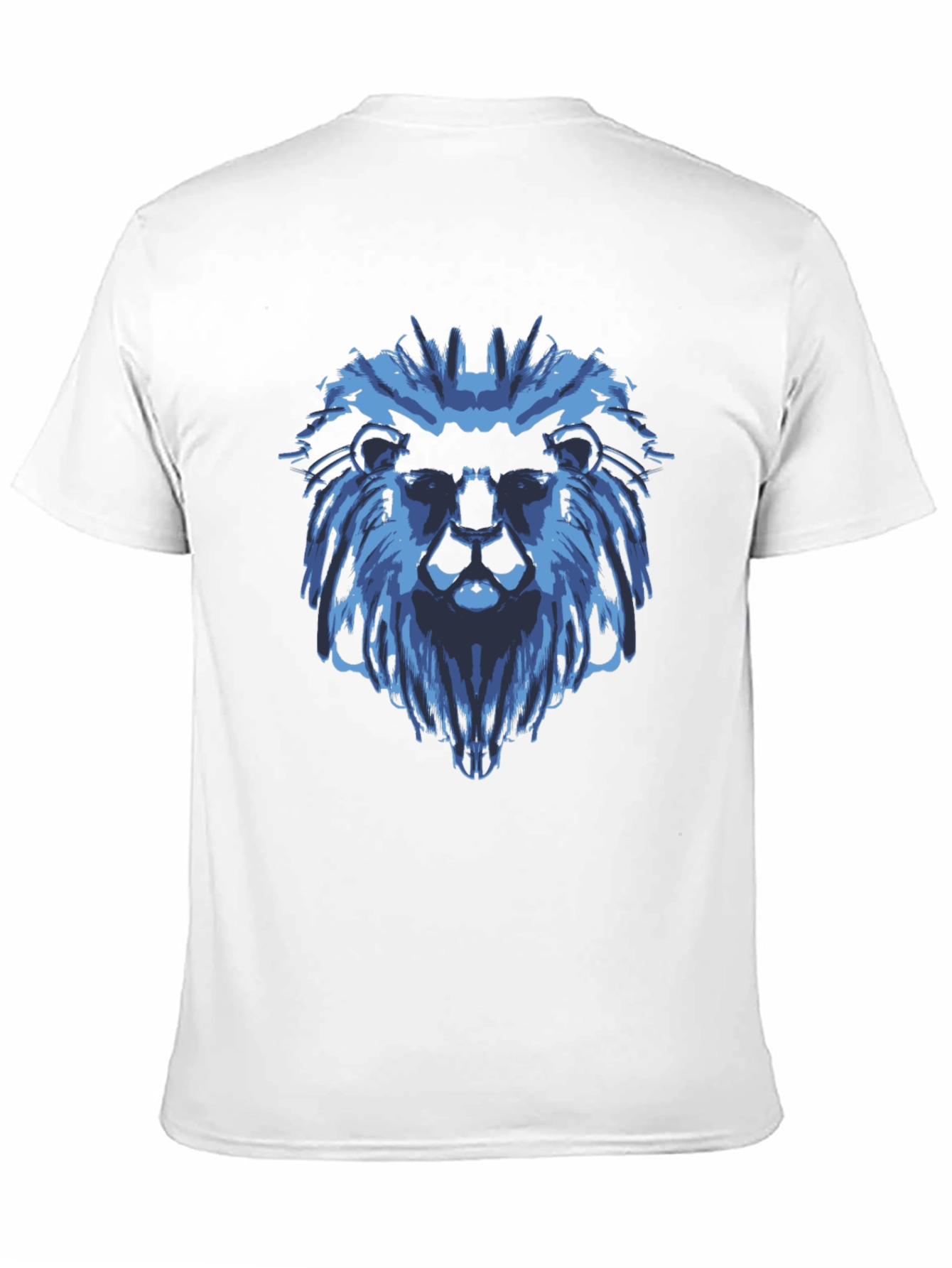 Blue Lion Graphic Black T-Shirt