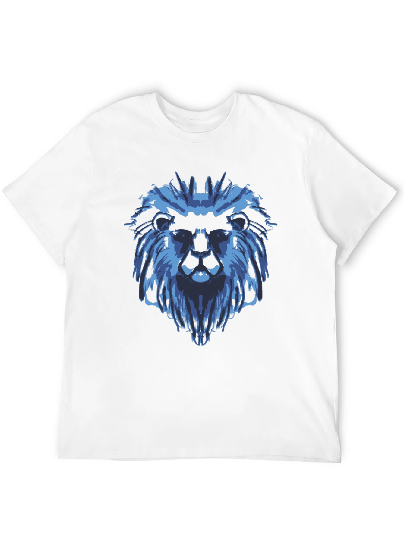 Blue Lion Graphic Black T-Shirt