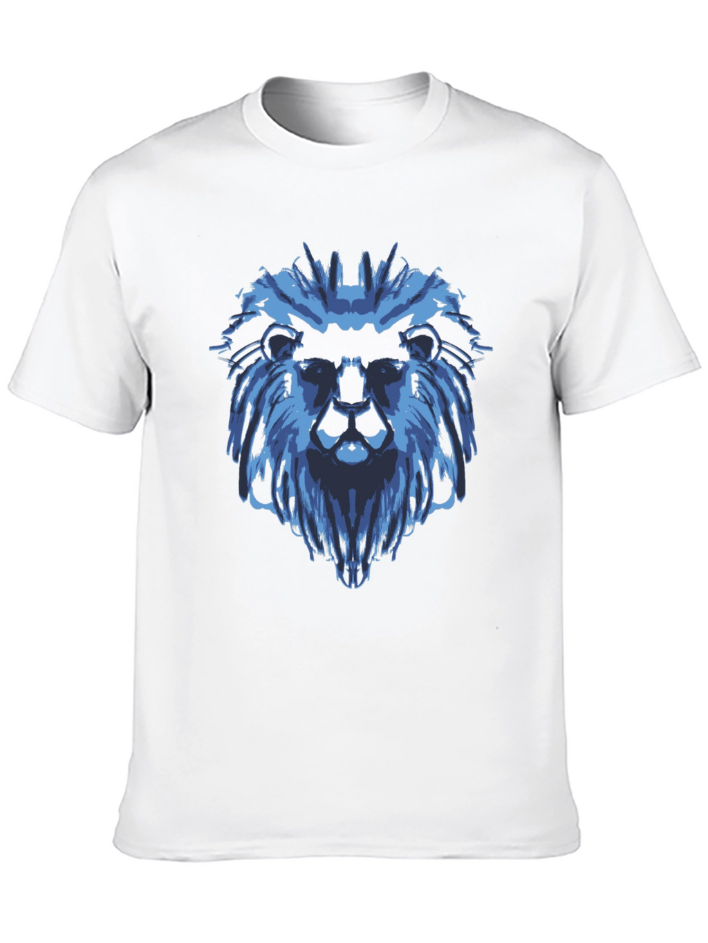 Blue Lion Graphic Black T-Shirt