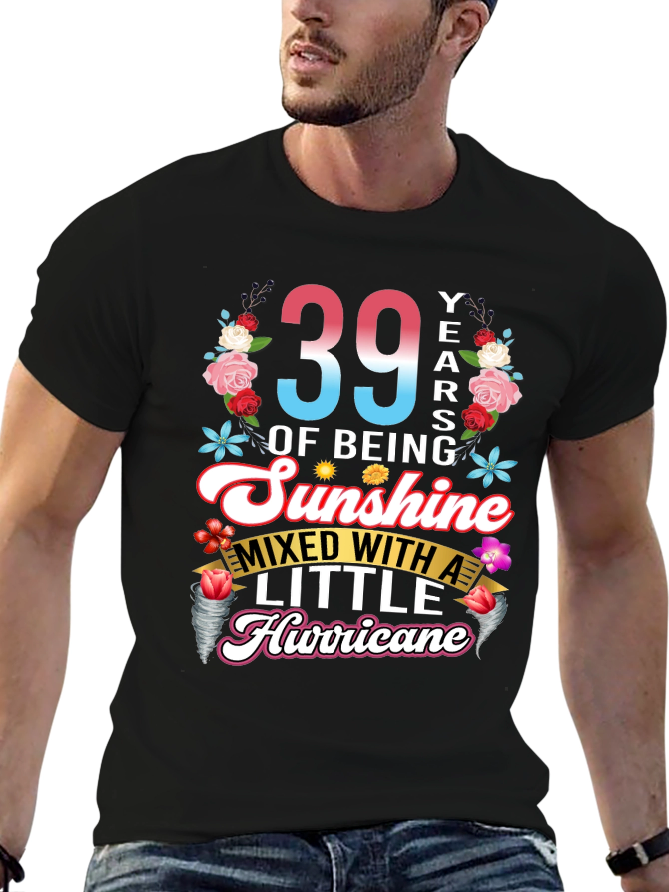39 Years of Sunshine Hurricane T-Shirt