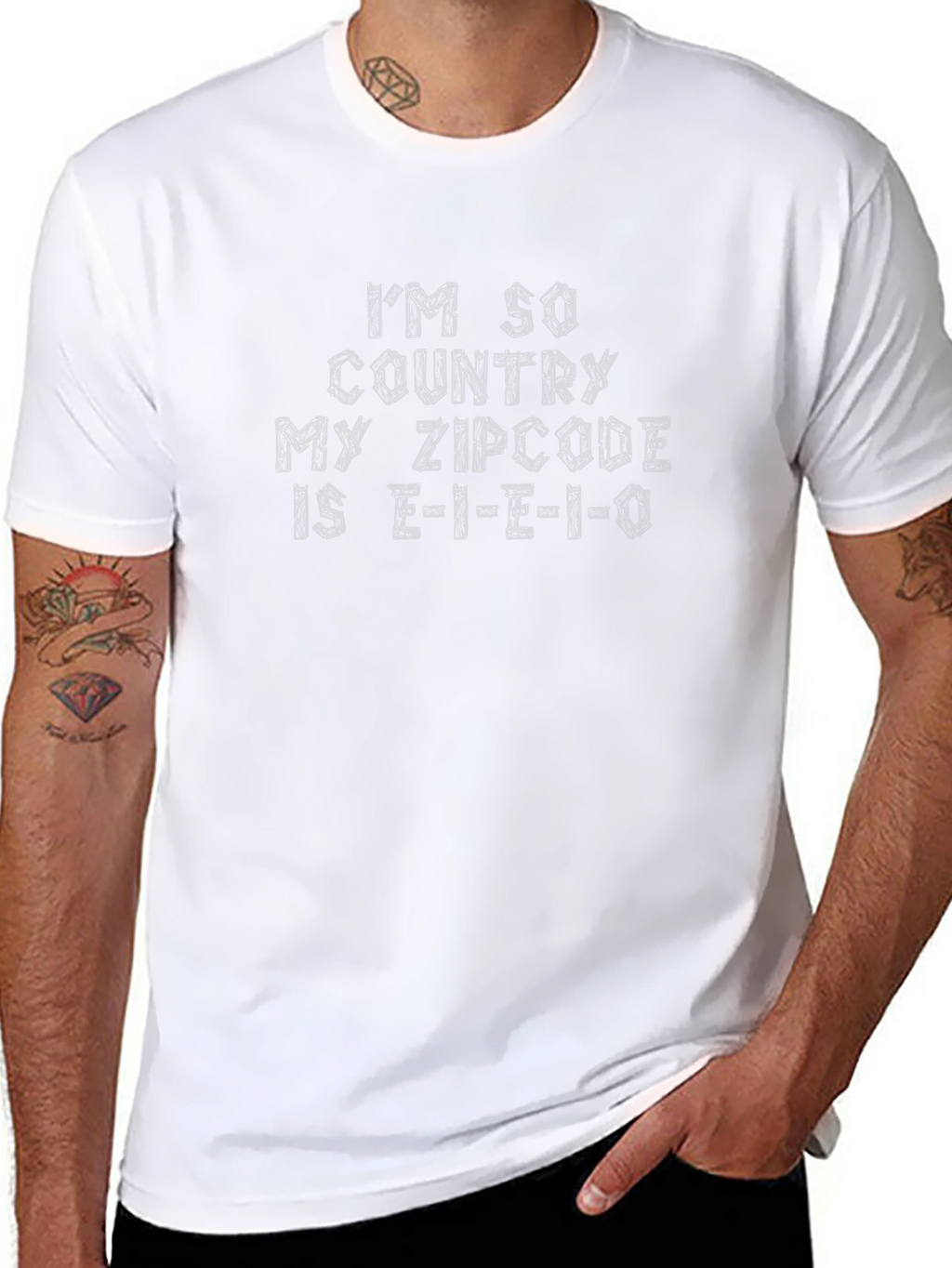Country Zipcode T-Shirt - E-I-E-I-O Farm Tee
