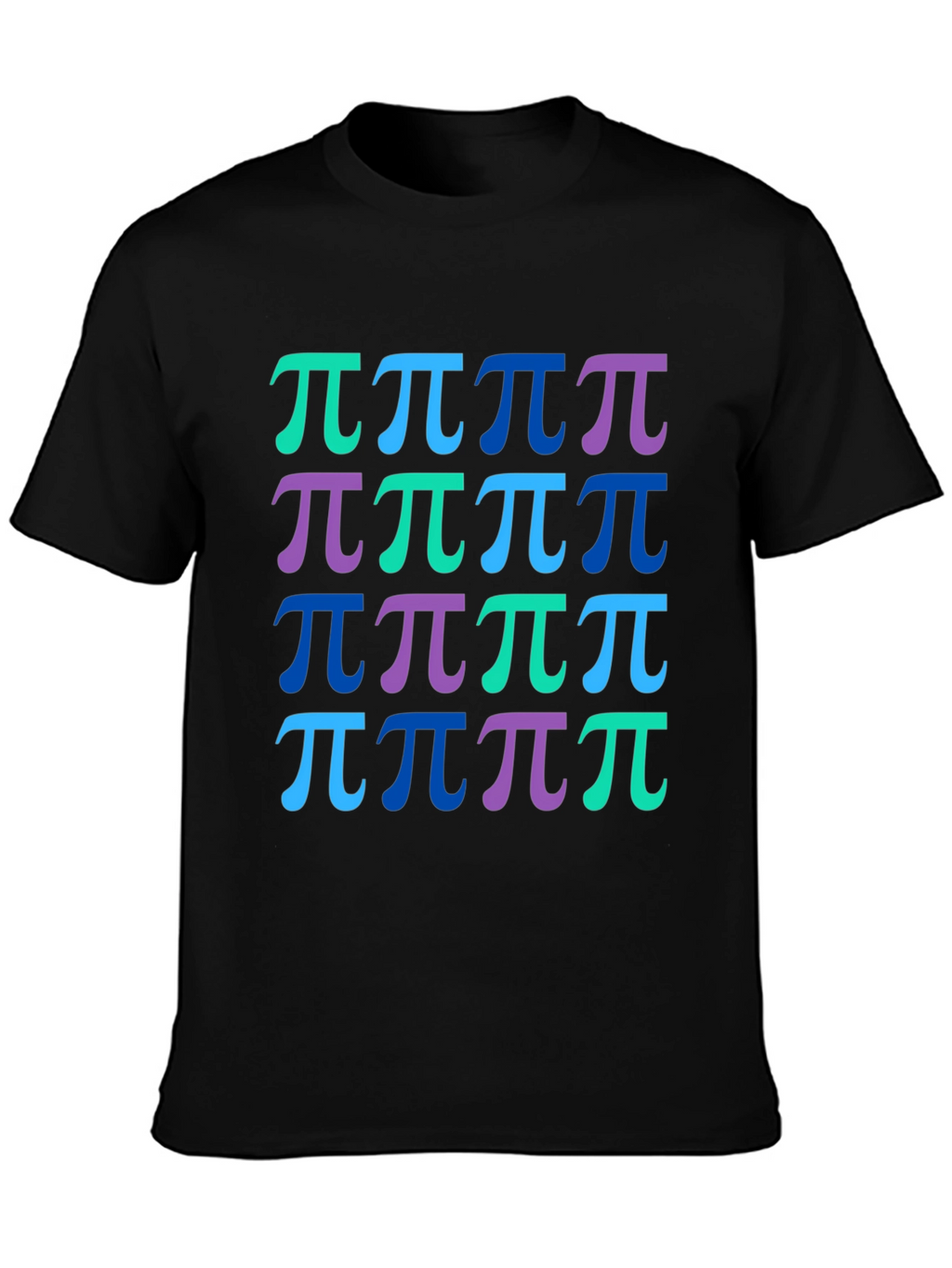 Pi Symbol Pattern Graphic Tee