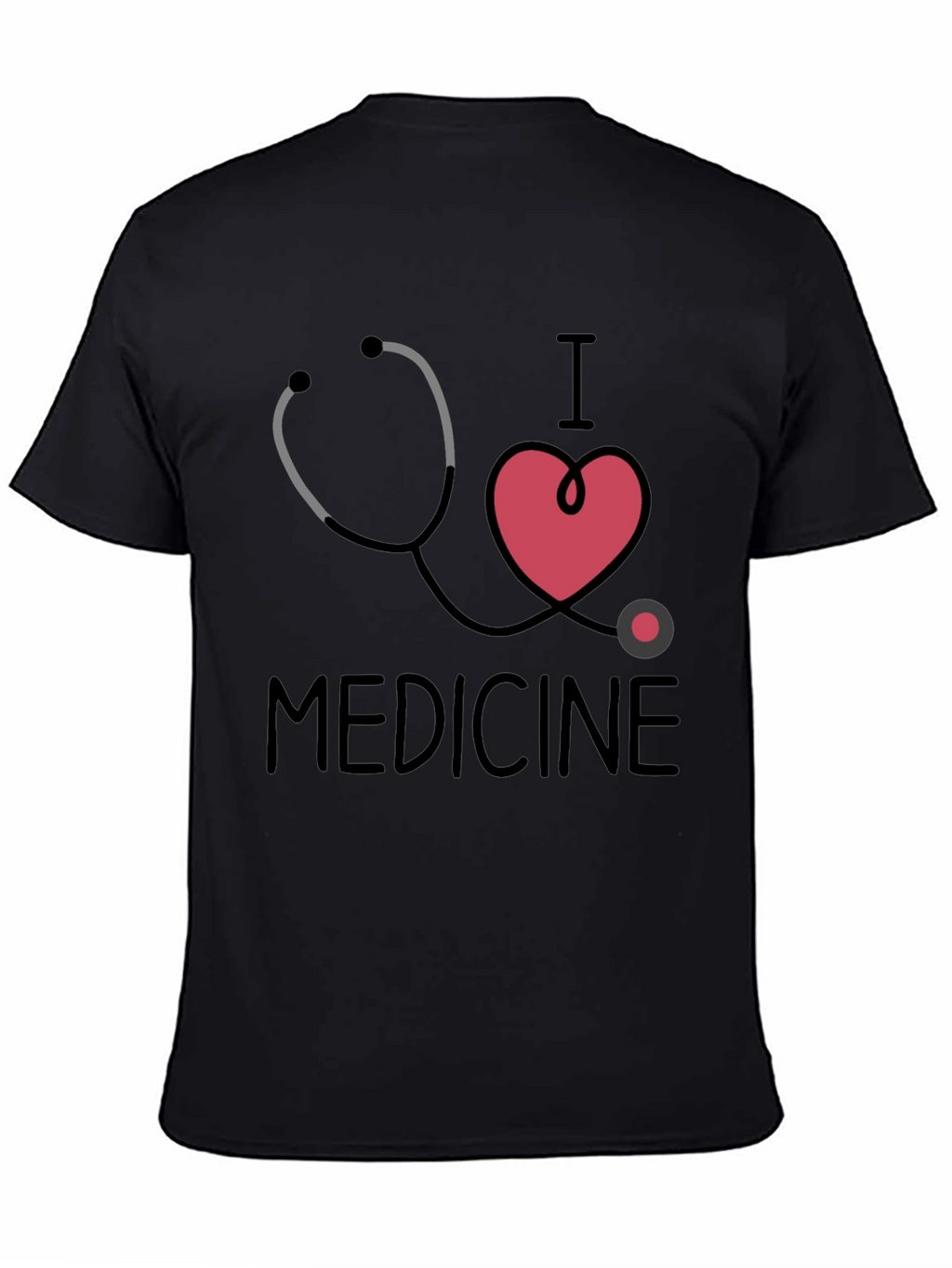 I Love Medicine Graphic T-Shirt - Black