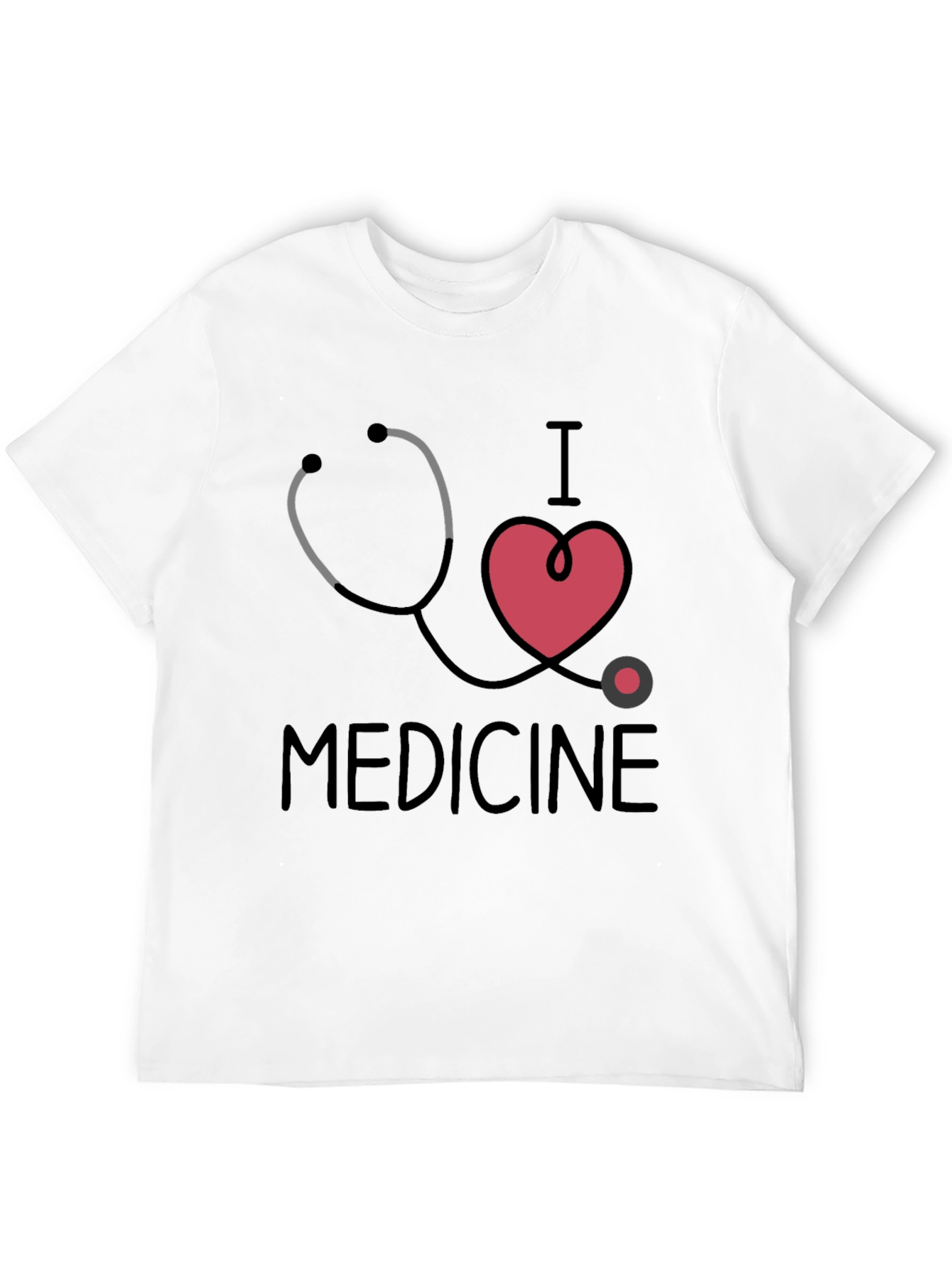 I Love Medicine Graphic T-Shirt - Black