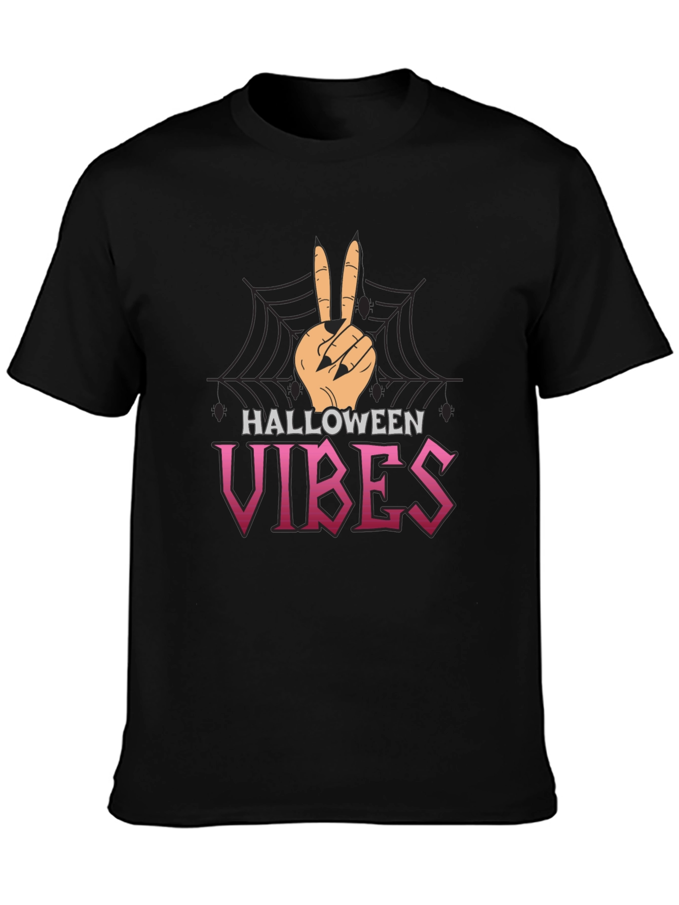 Halloween Vibes Peace Sign T-Shirt
