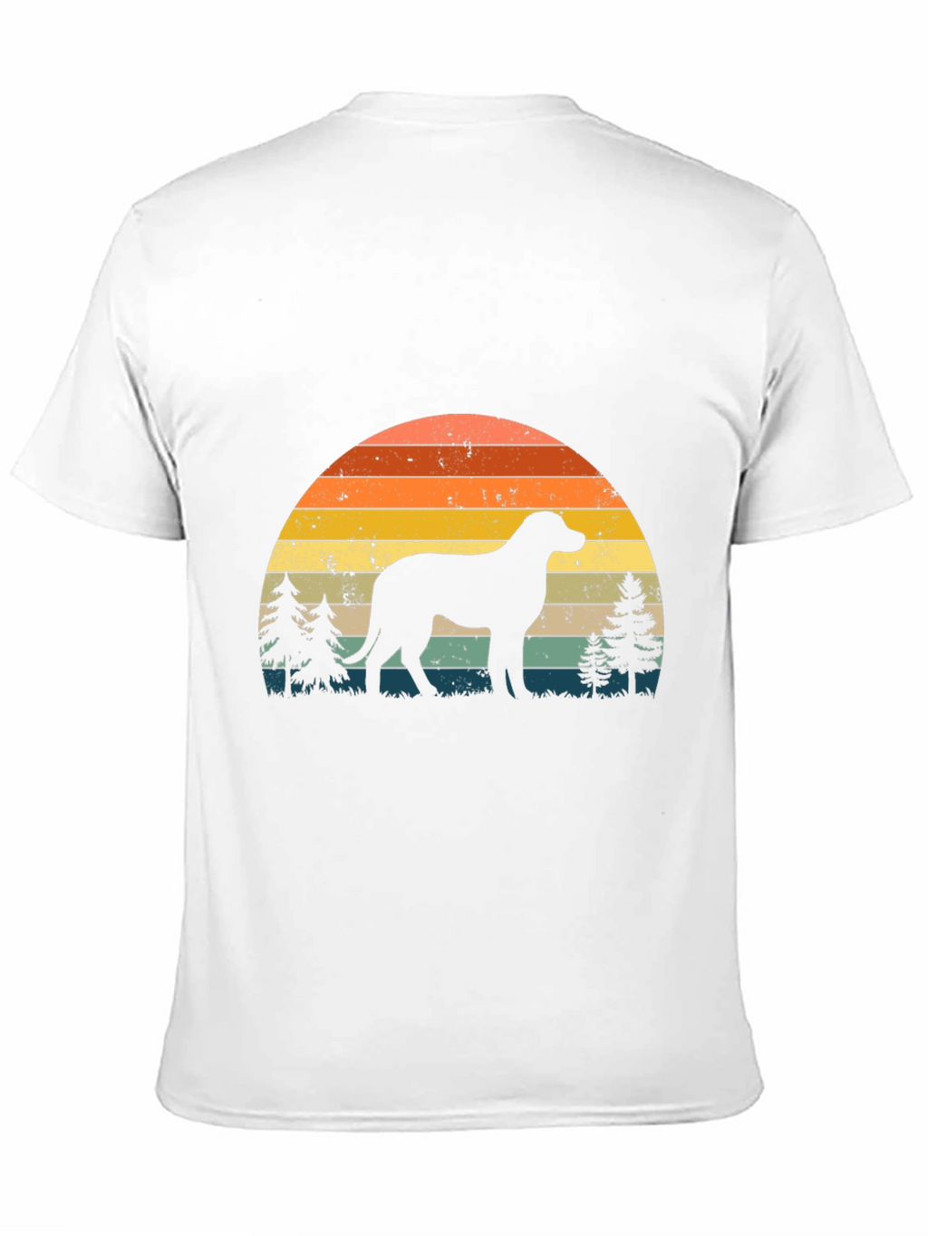 Retro Dog Silhouette Graphic Tee