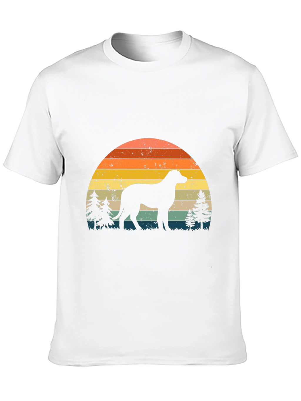 Retro Dog Silhouette Graphic Tee