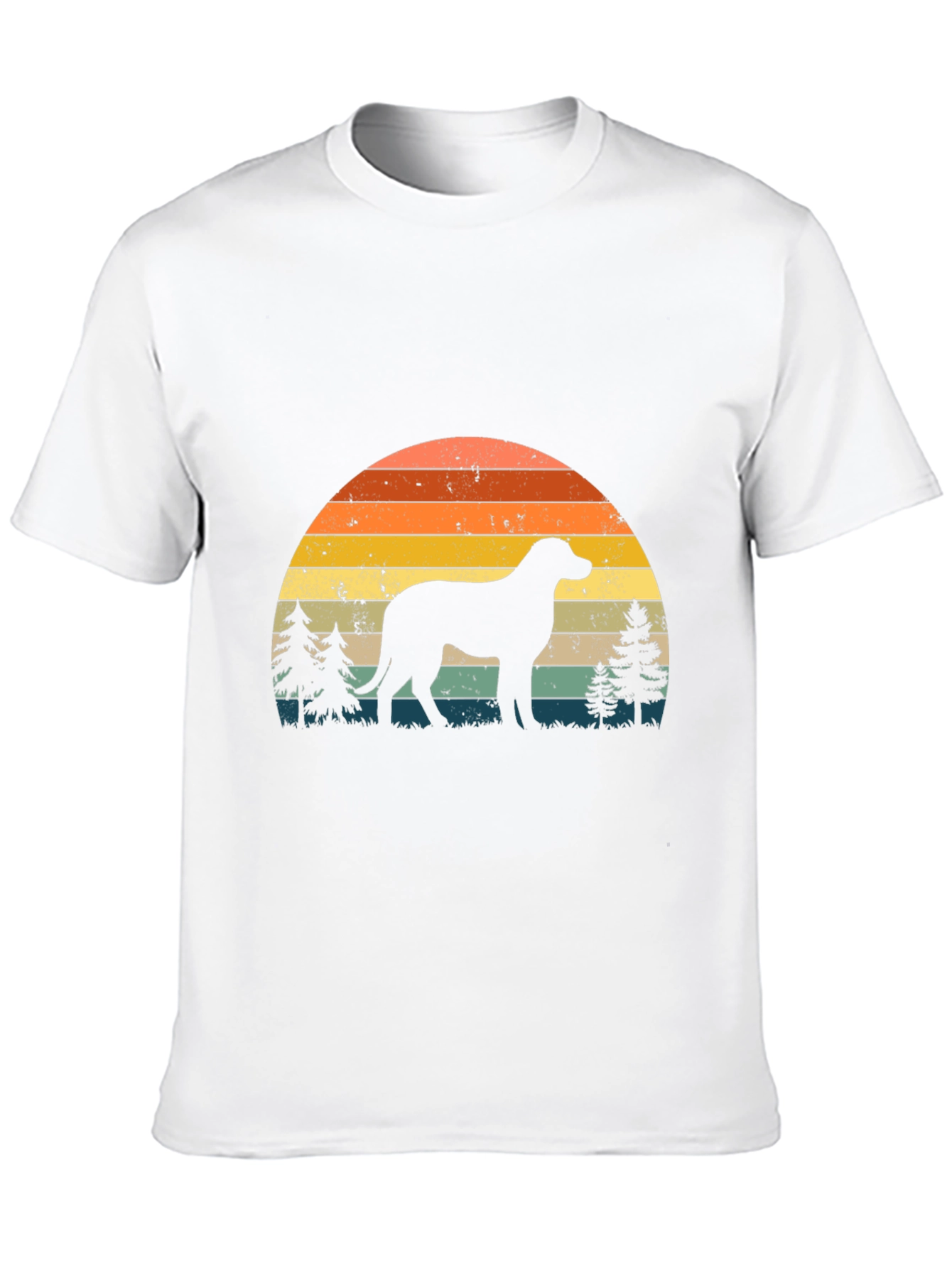 Retro Dog Silhouette Graphic Tee