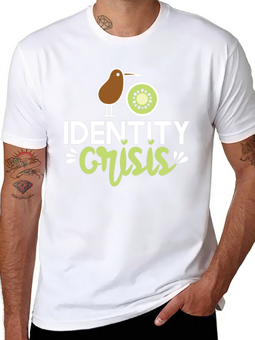 Identity Crisis Kiwi Graphic T-Shirt