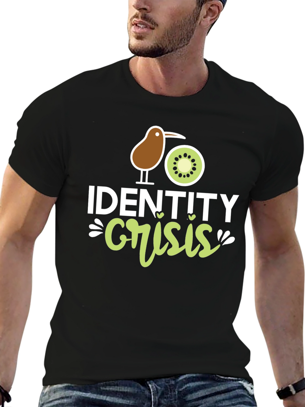 Identity Crisis Kiwi Graphic T-Shirt