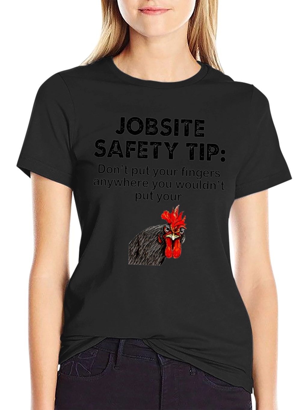 Jobsite Safety Tip Chicken Graphic Tee