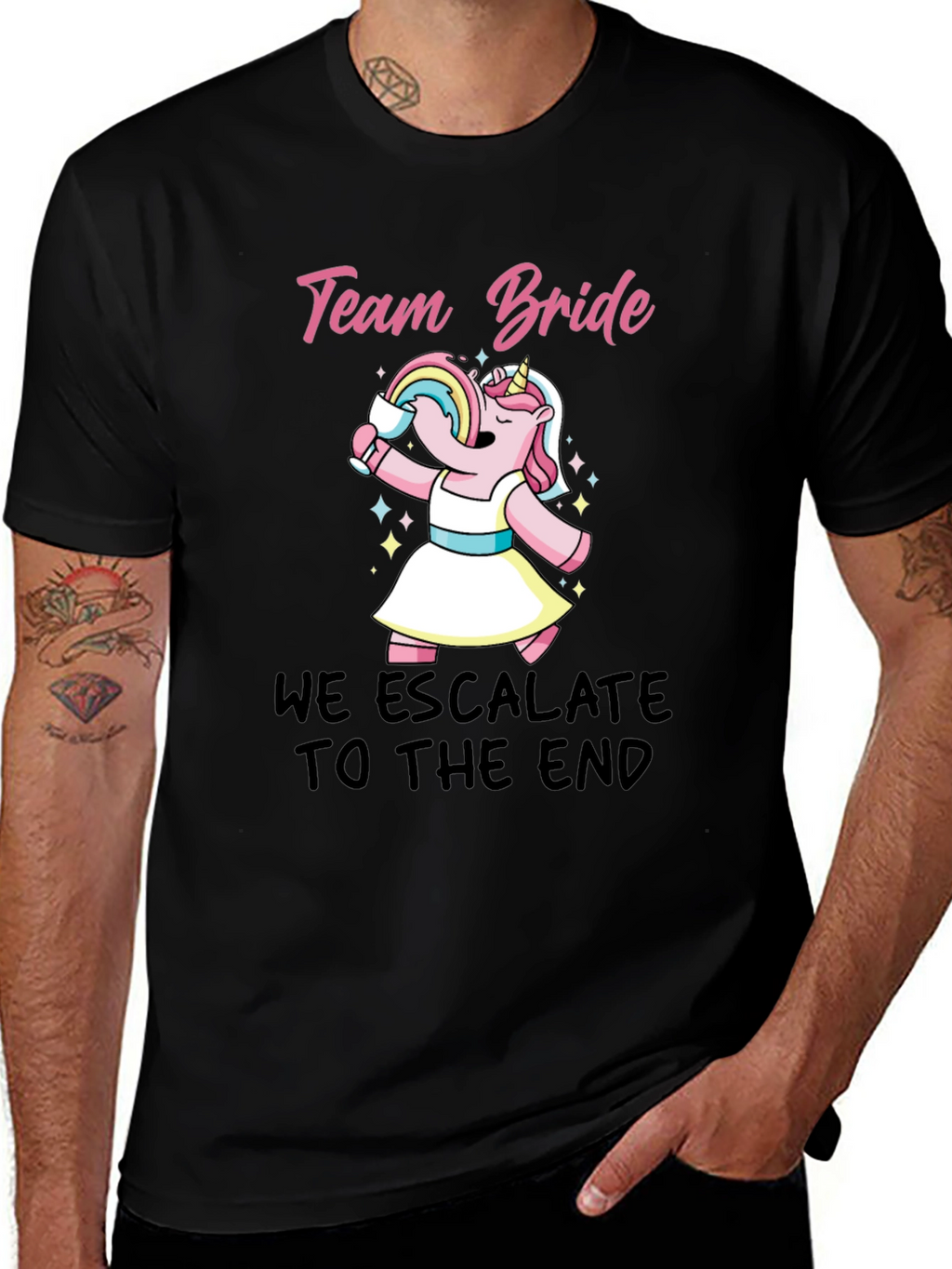 Team Bride Unicorn Party T-Shirt