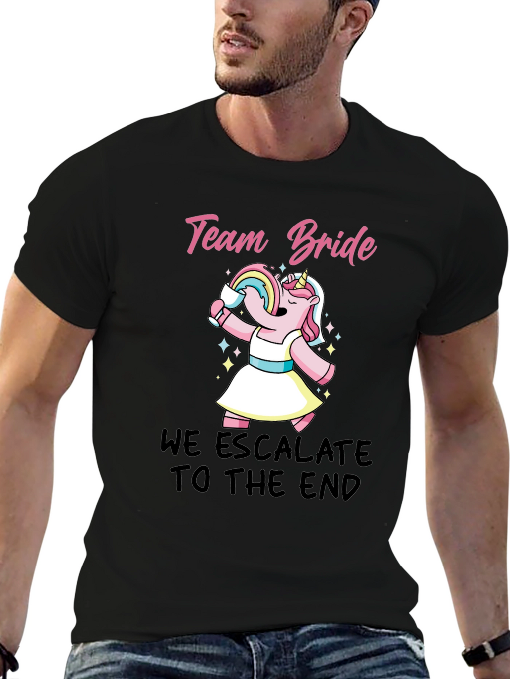 Team Bride Unicorn Party T-Shirt