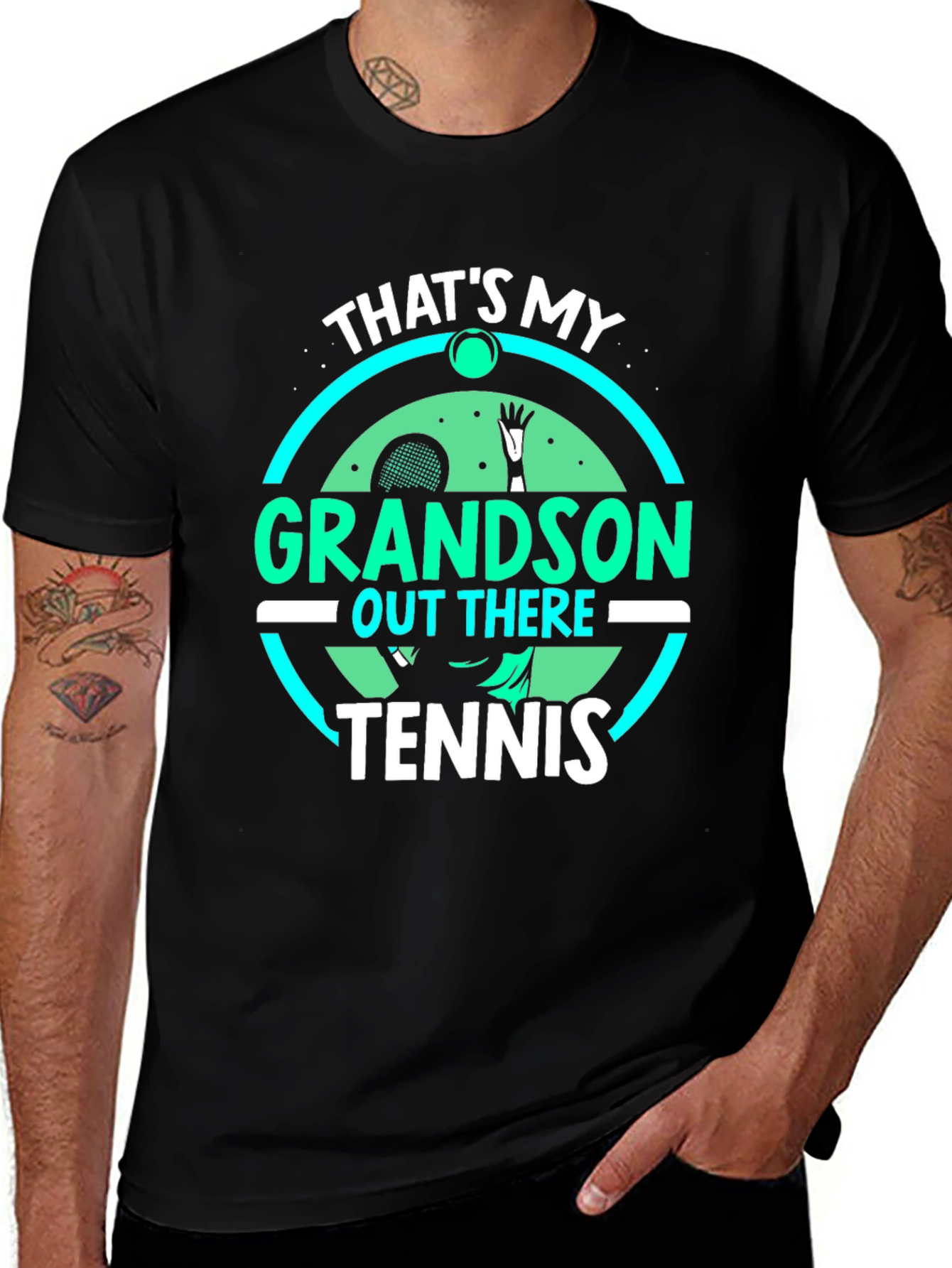 Thats My Grandson Tennis T-Shirt