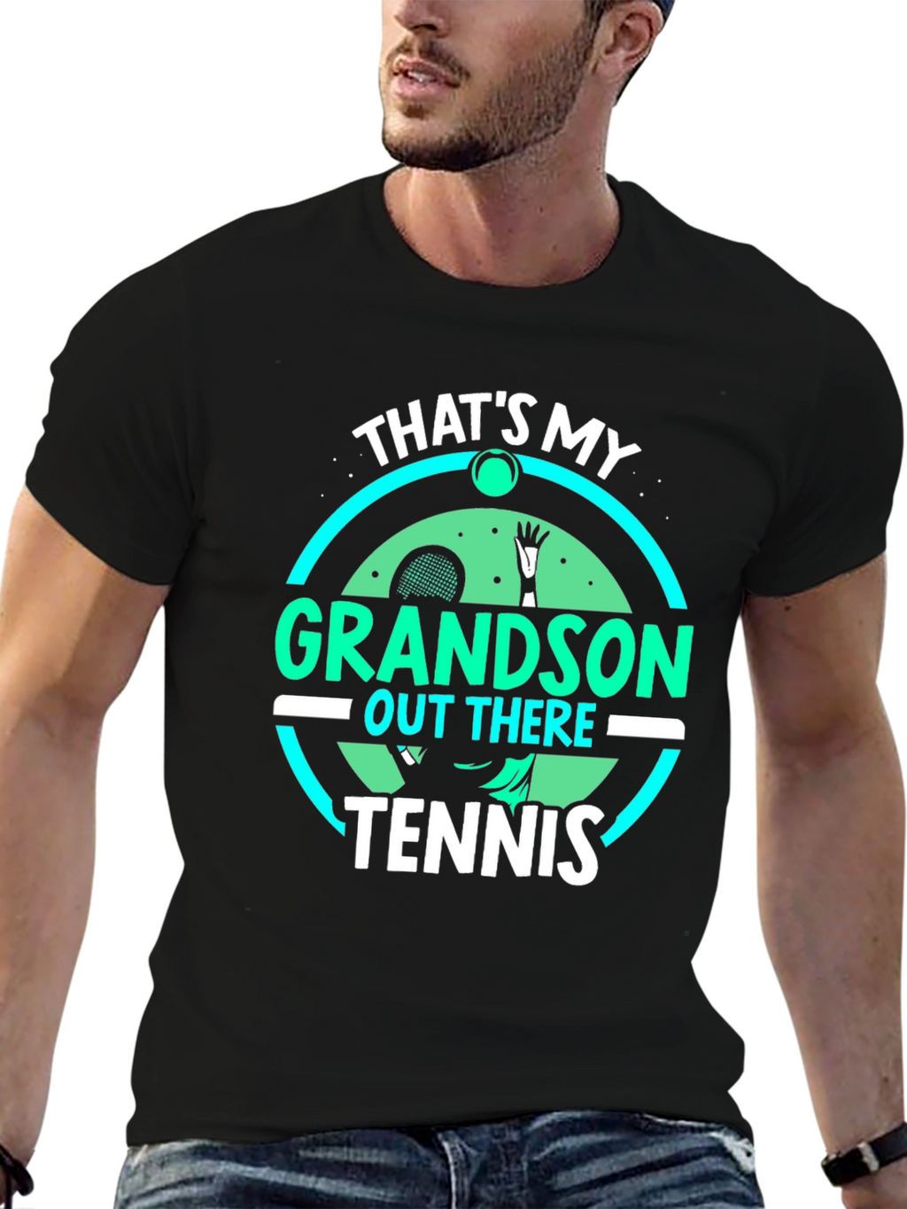 Thats My Grandson Tennis T-Shirt