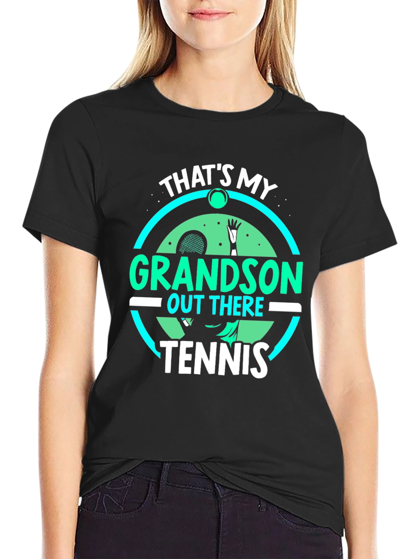 Thats My Grandson Tennis T-Shirt