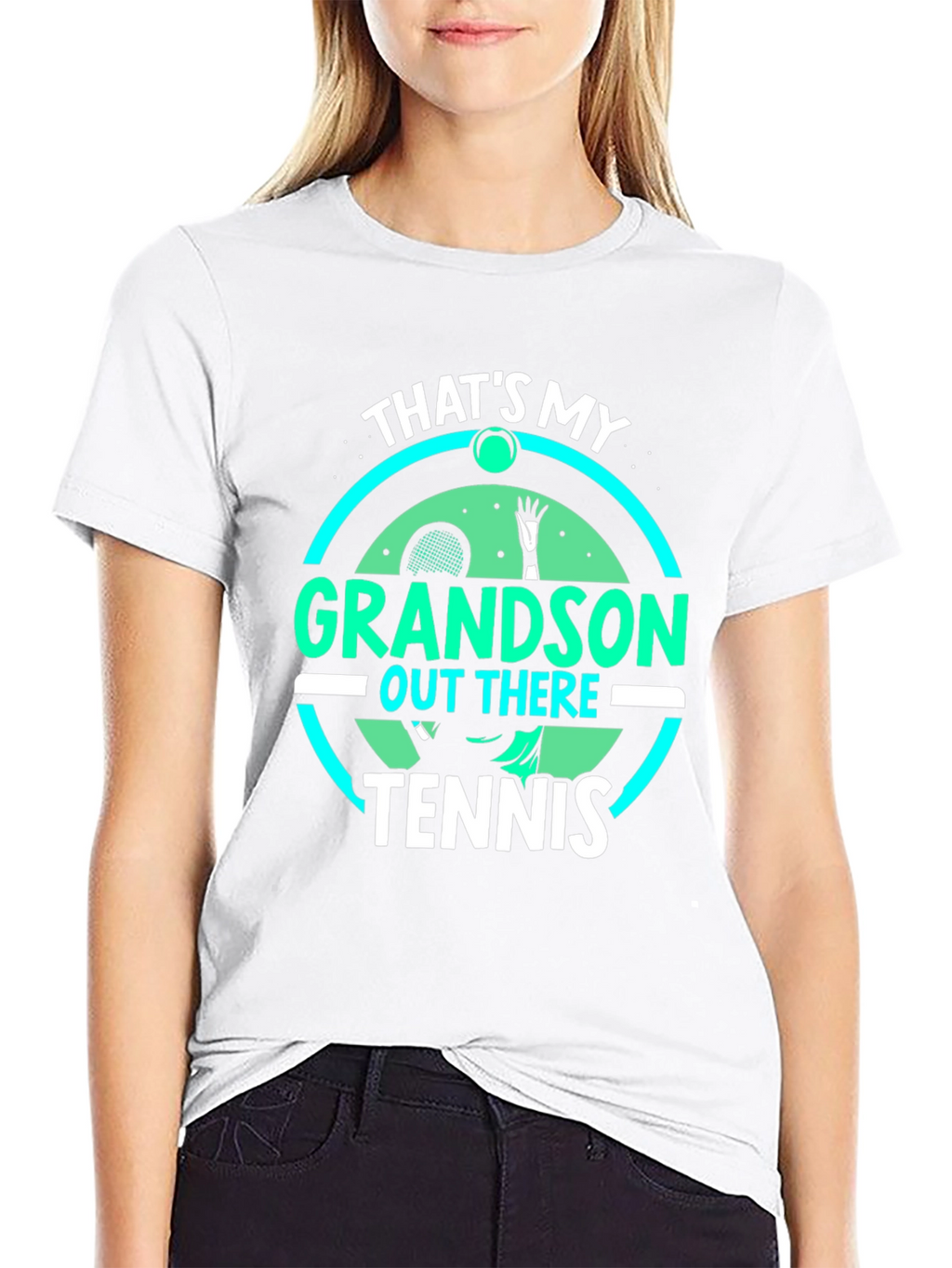 Thats My Grandson Tennis T-Shirt