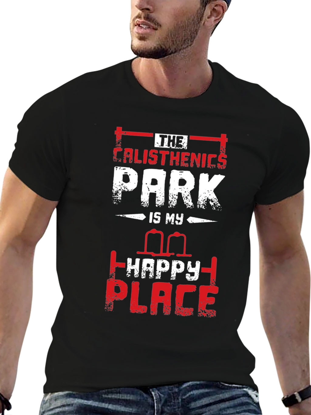 Calisthenics Park Happy Place Graphic T-Shirt