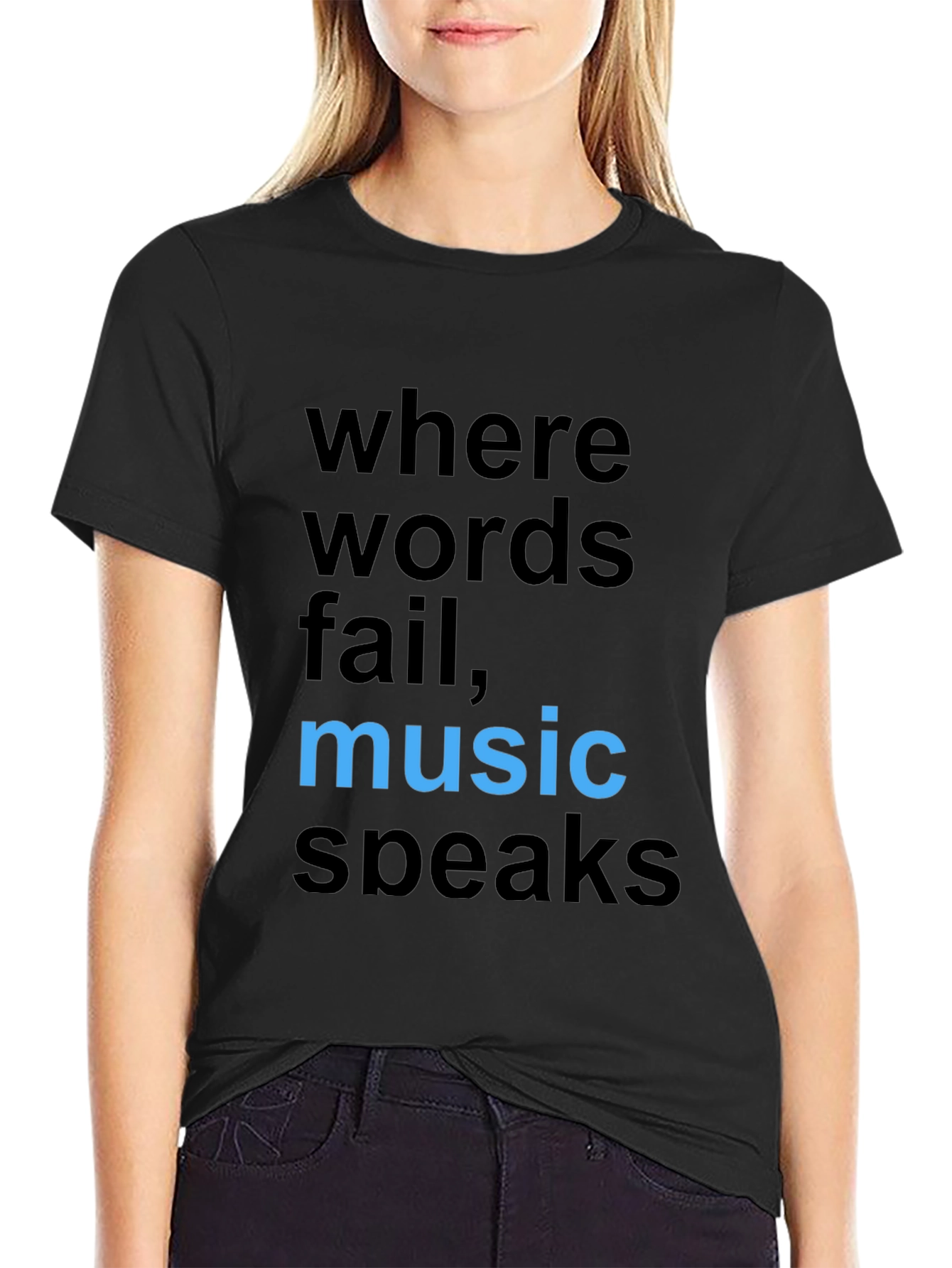 Music Speaks Graphic Tee - Stylish Cotton Comfort