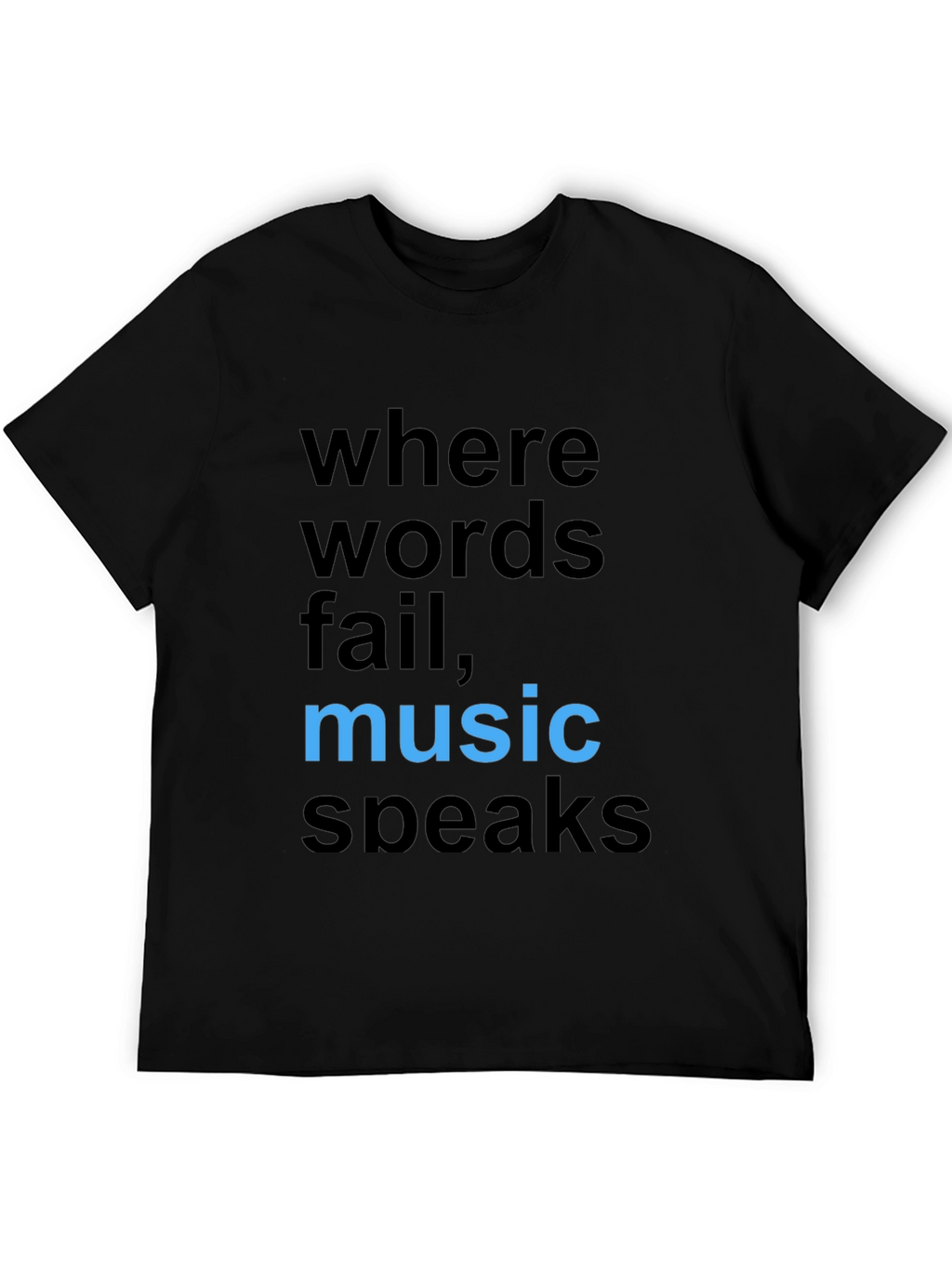 Music Speaks Graphic Tee - Stylish Cotton Comfort