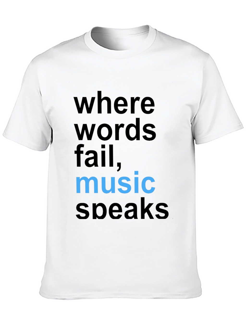 Music Speaks Graphic Tee - Stylish Cotton Comfort