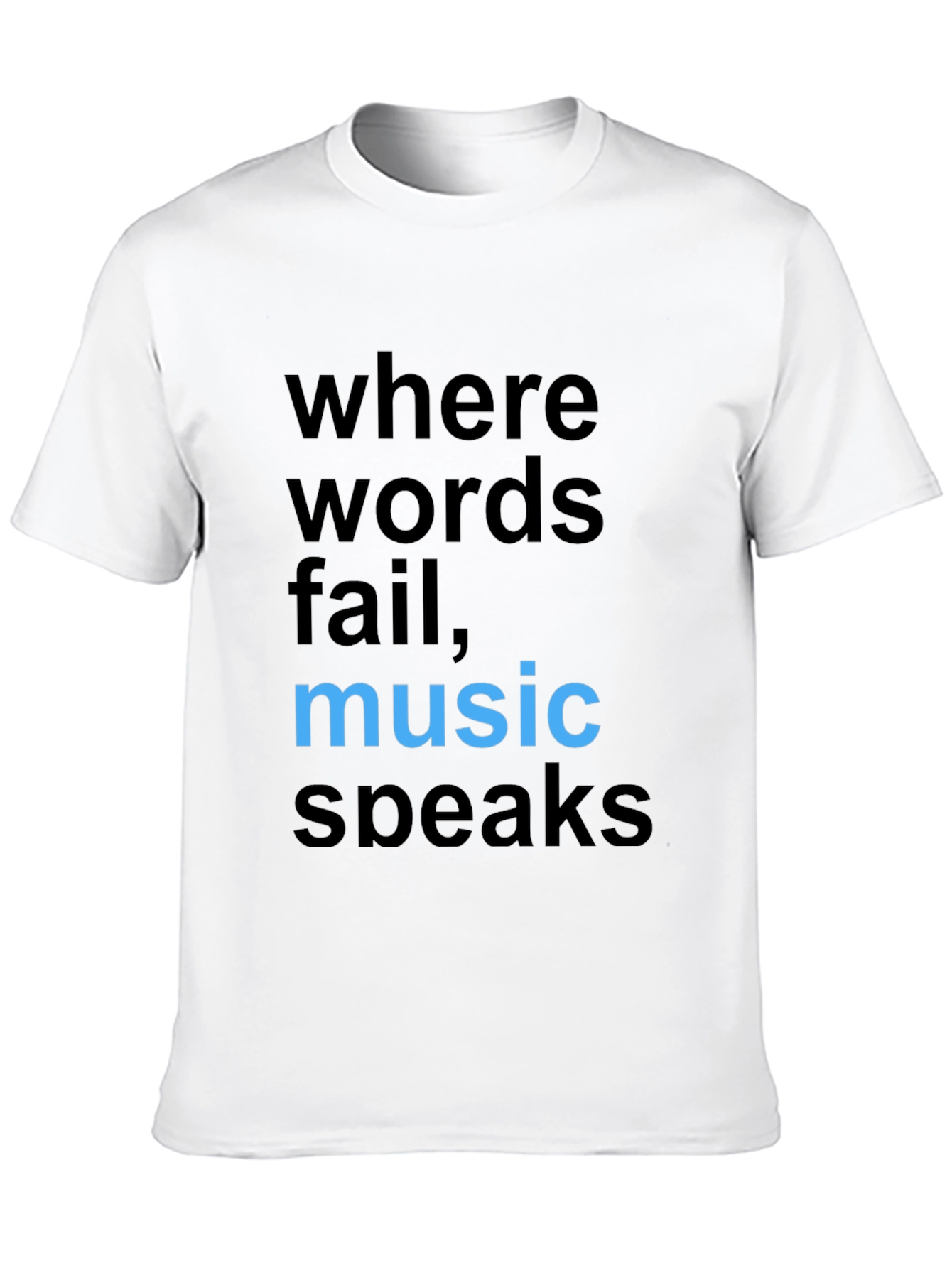 Music Speaks Graphic Tee - Stylish Cotton Comfort