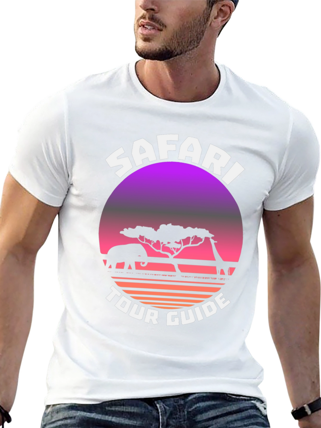 Safari Tour Guide Graphic T-Shirt