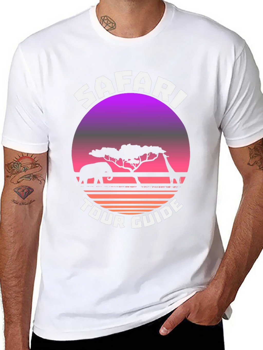 Safari Tour Guide Graphic T-Shirt