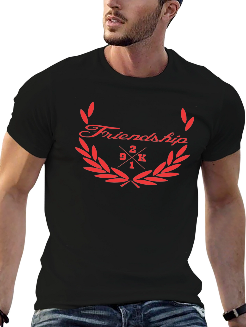 Friendship 2K1 Mens Black T-Shirt