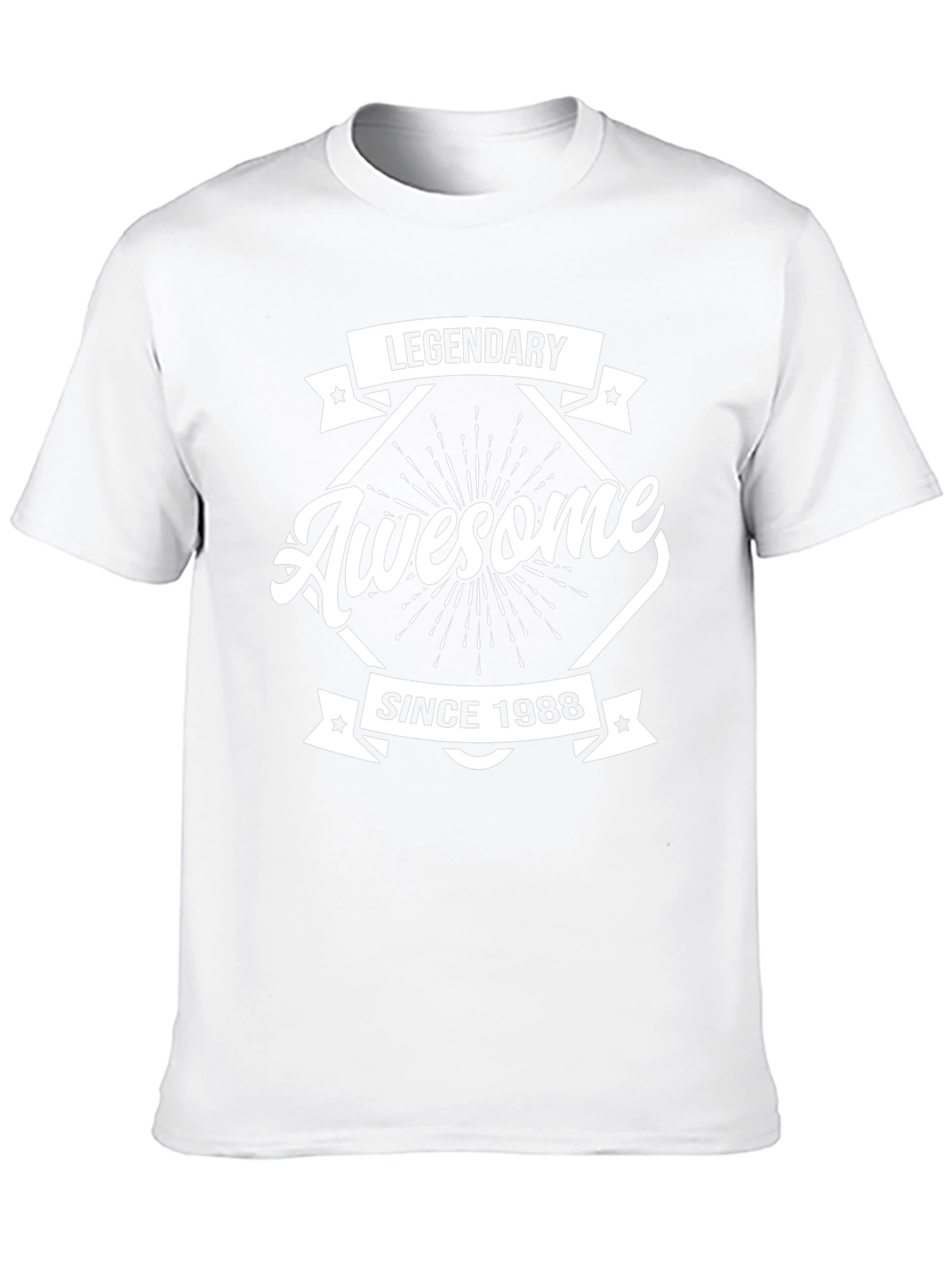 Legendary Awesome Since 1988 Black Graphic T-Shirt