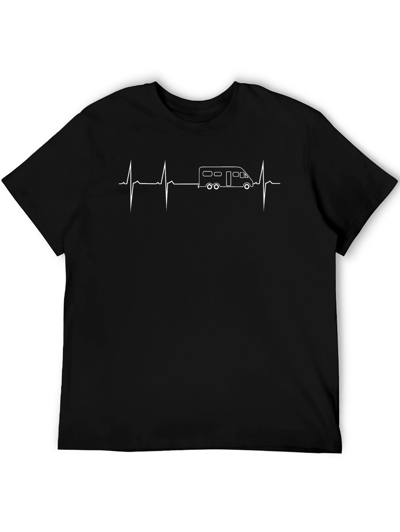 Camper Van Heartbeat T-Shirt - Adventure Awaits!