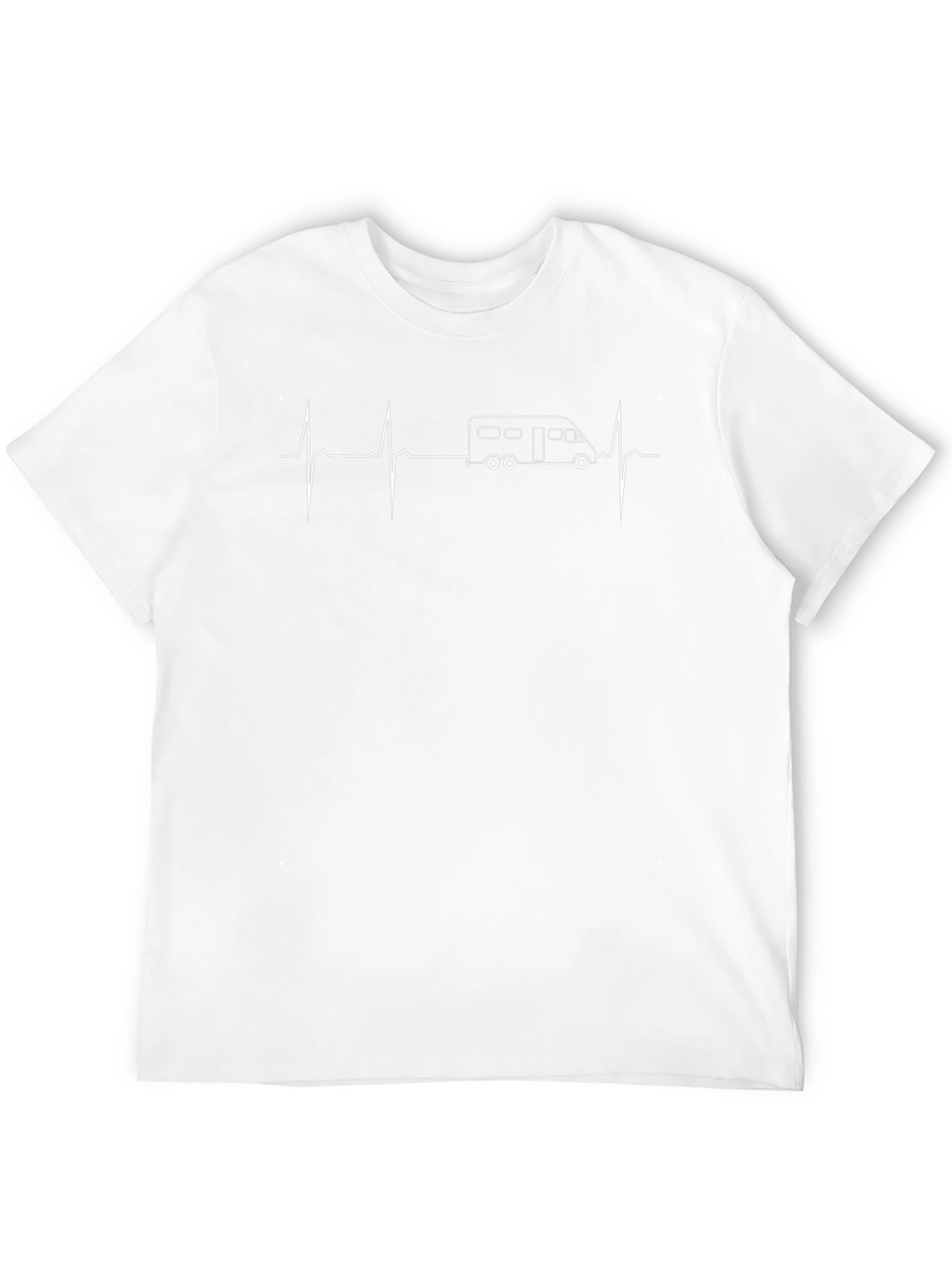 Camper Van Heartbeat T-Shirt - Adventure Awaits!