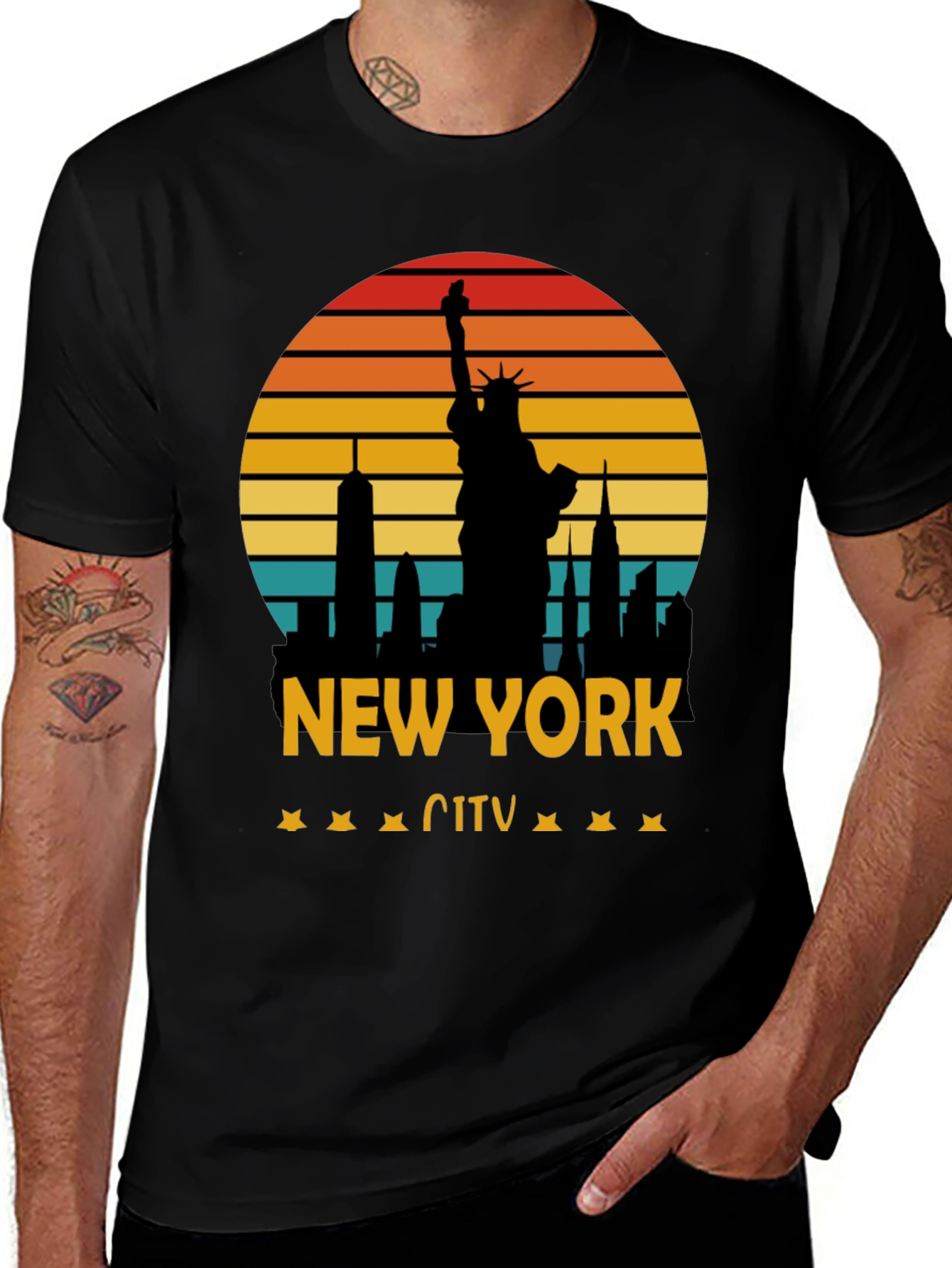 New York City Sunset Graphic Tee