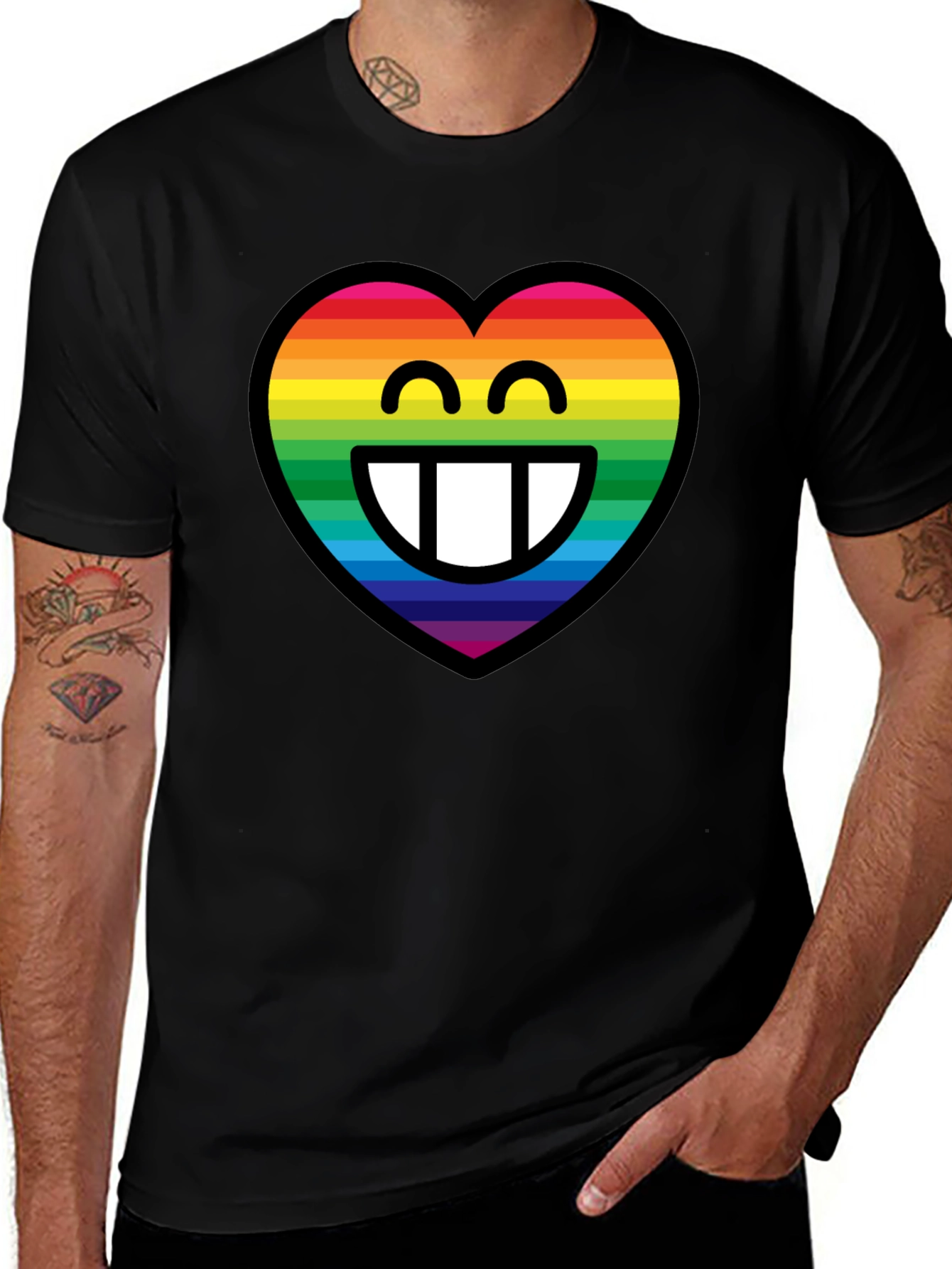 Rainbow Heart Emoji T-Shirt