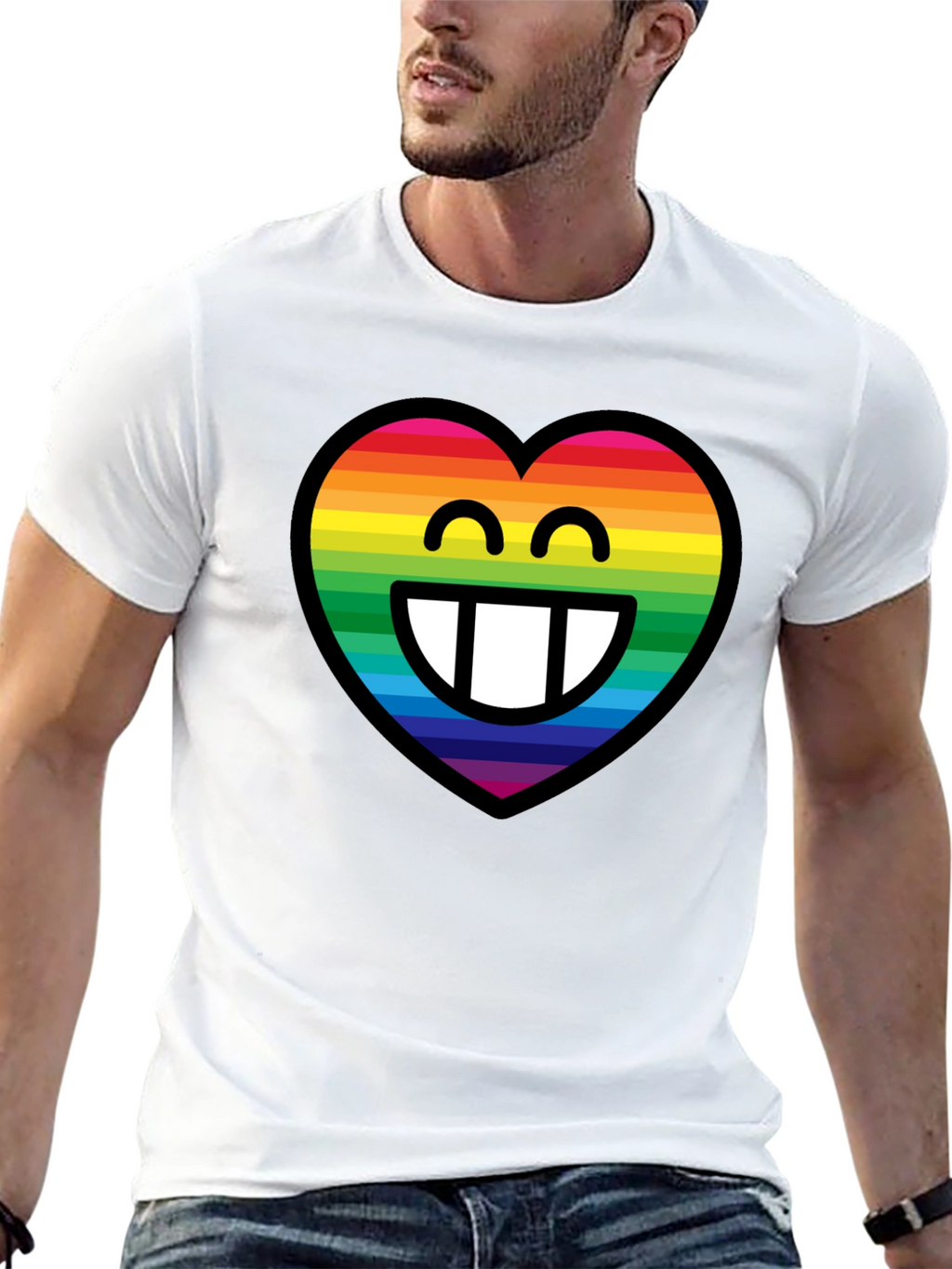 Rainbow Heart Emoji T-Shirt