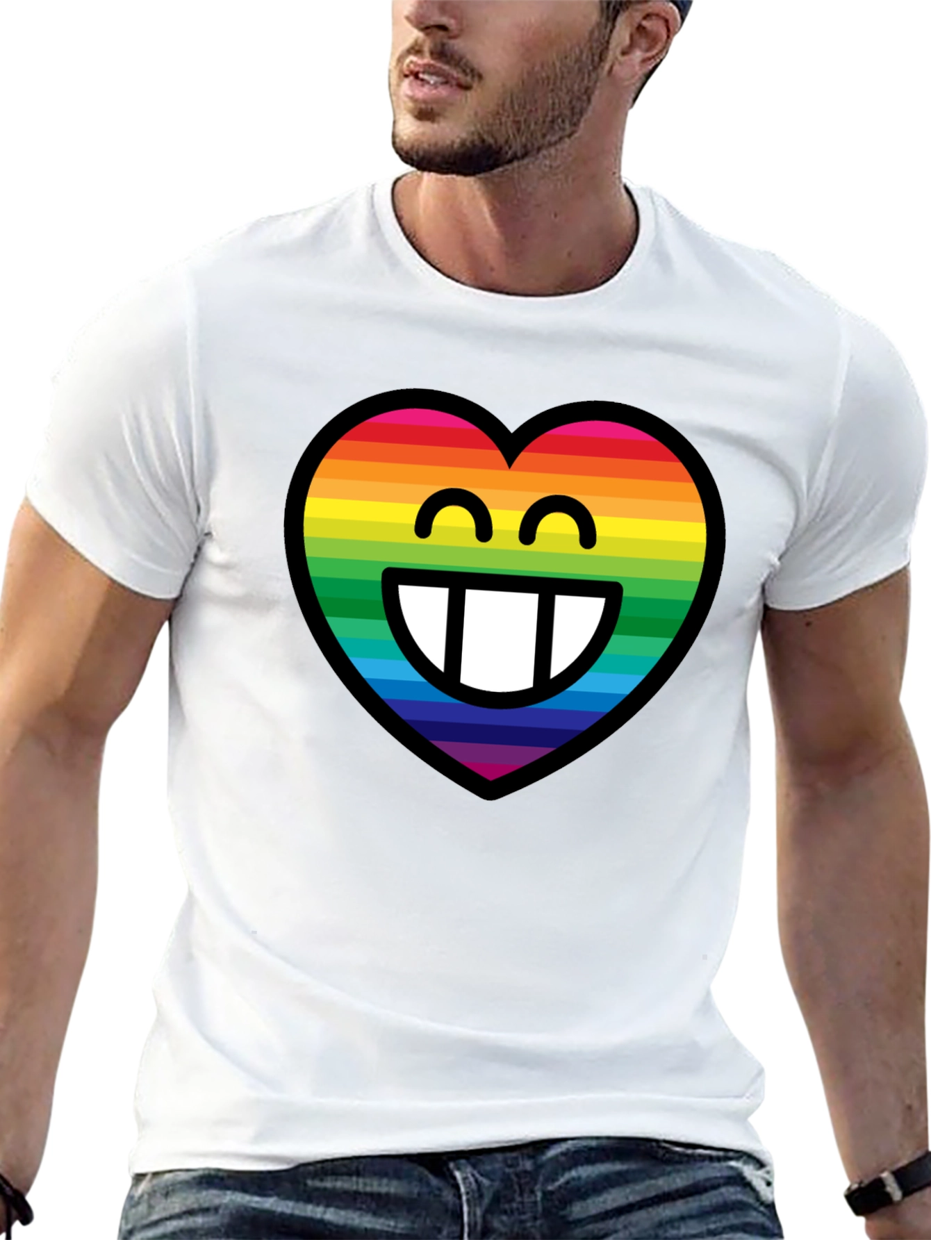 Rainbow Heart Emoji T-Shirt