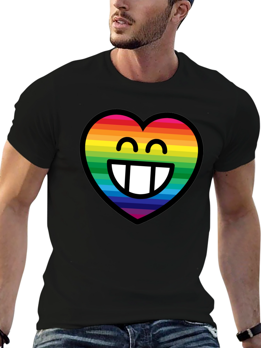 Rainbow Heart Emoji T-Shirt