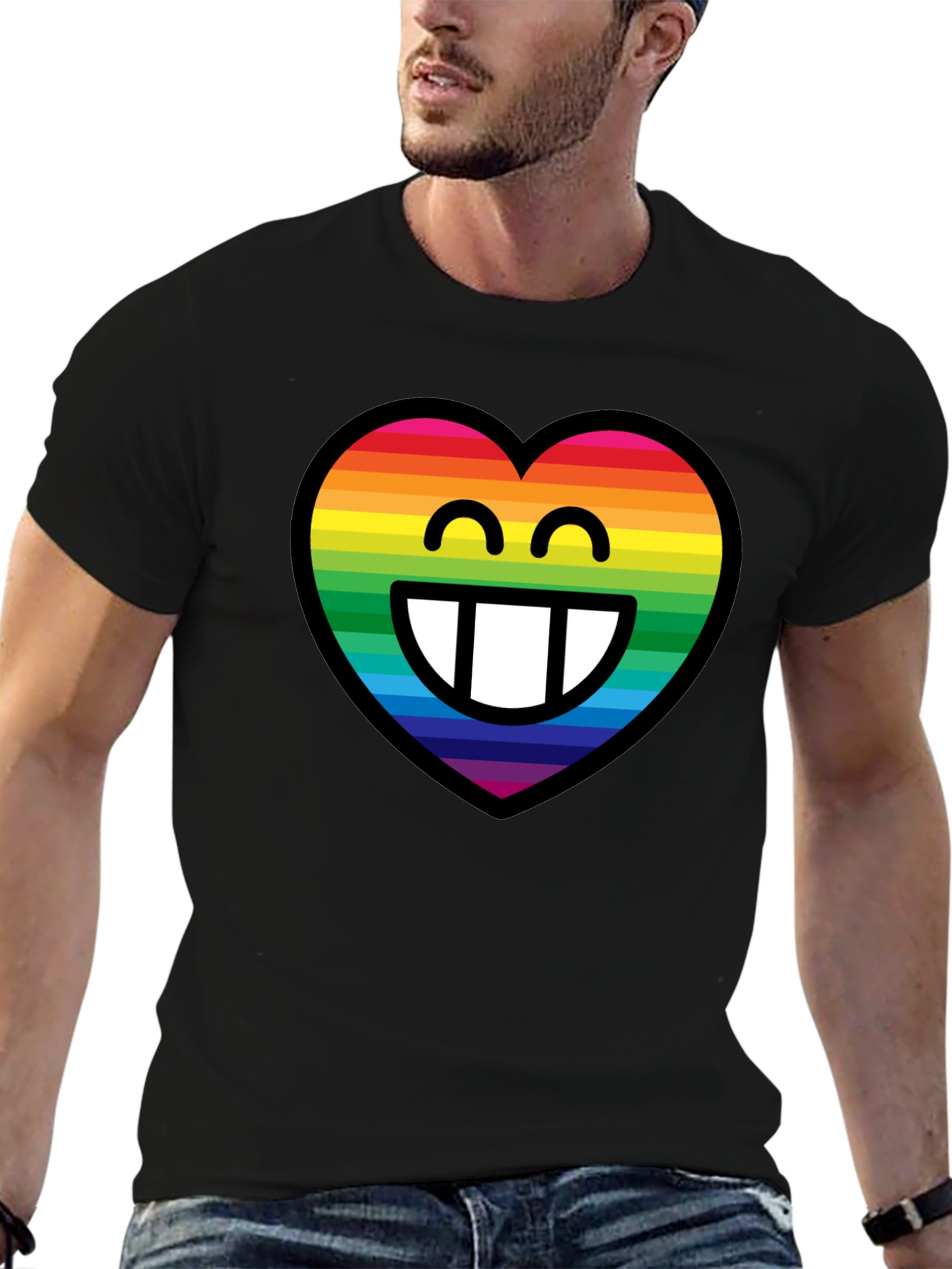 Rainbow Heart Emoji T-Shirt