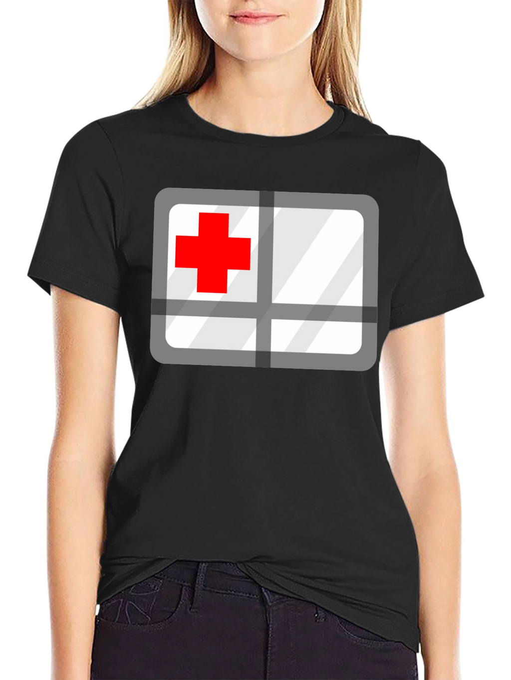 Red Cross Graphic T-Shirt - Medical Supporter Tee