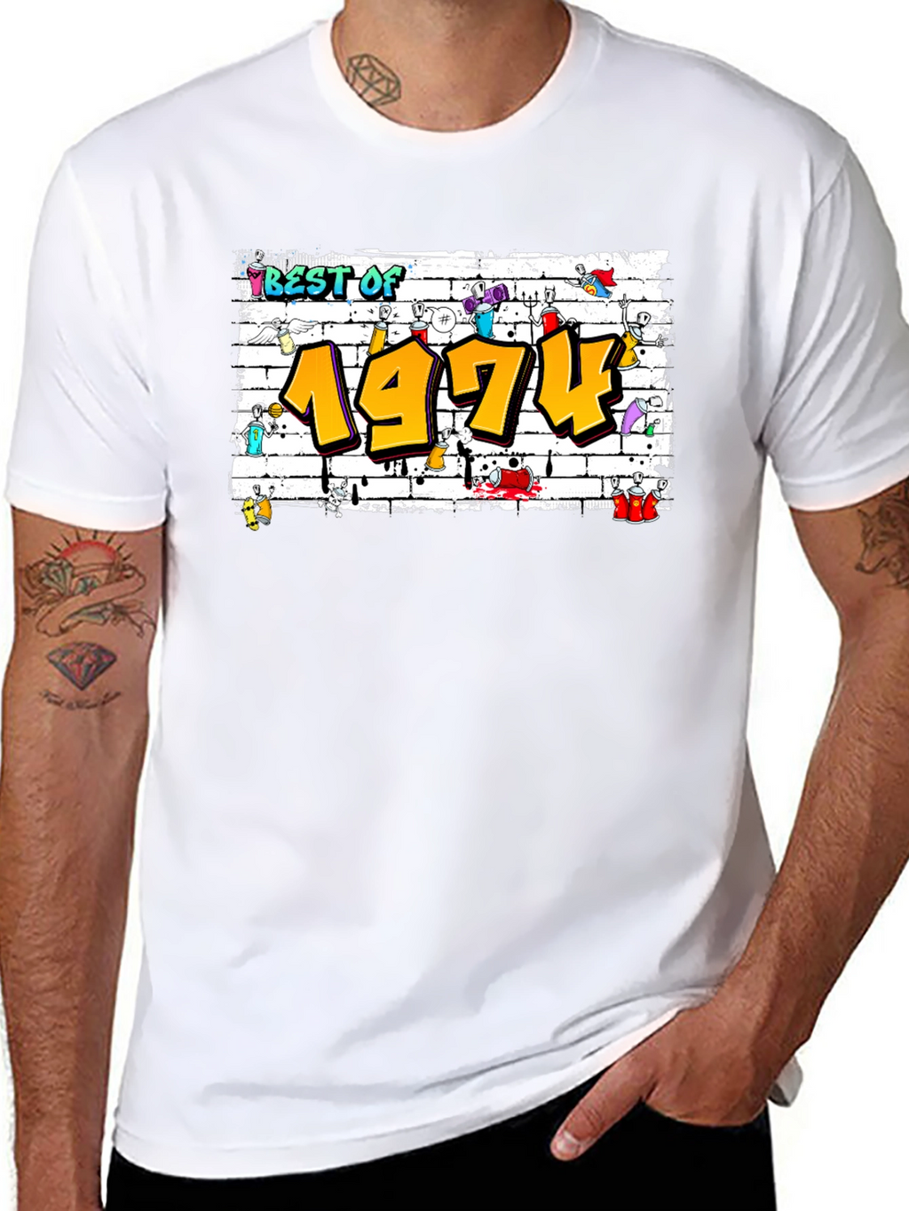 Best of 1974 Graffiti Style T-Shirt