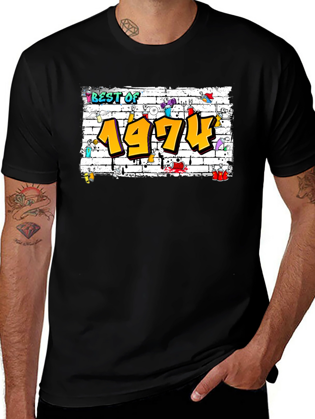 Best of 1974 Graffiti Style T-Shirt